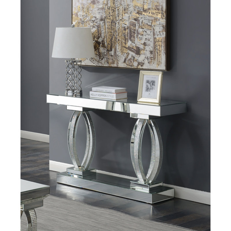 Acantha 47.25'' Glass Top Console Table