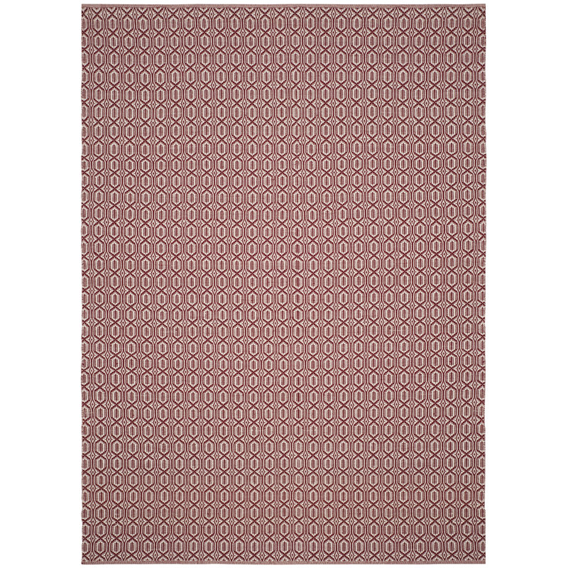 Tapis géométrique en coton tissé à la main Bester, Rectangle de 5 pi x 8 pi