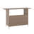 Rimah Rectangular Indoor/Outdoor Wicker Rattan Patio Bar Counter Table with Two Shelves-1085805507-1085805508