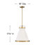 Luminaire suspendu conique à 1 lumière Coco-38031839-38031838