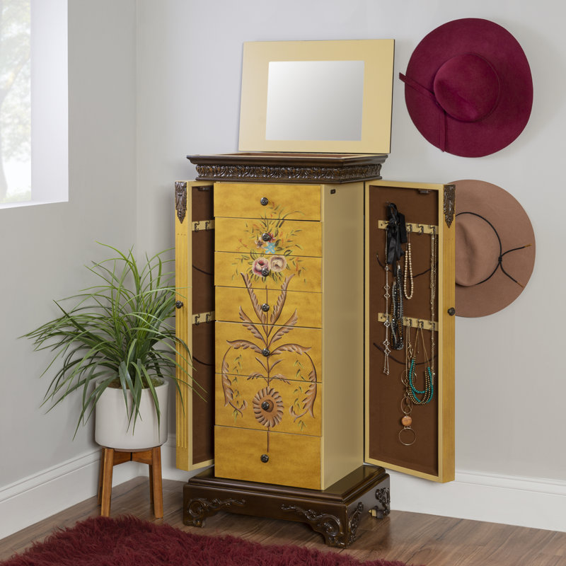 Armoire pour bijoux avec miroir Emlenton