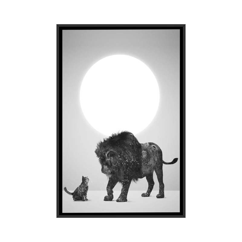 «Someday», impression sur toile, H 26 po x l 18 po x P 1,5 po, Toile avec cadre noir, Pas de tapis