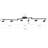 45.5'' 6 -Light Swing Arm Track Track Kit with Dimmable and Adjustable Head-53102046