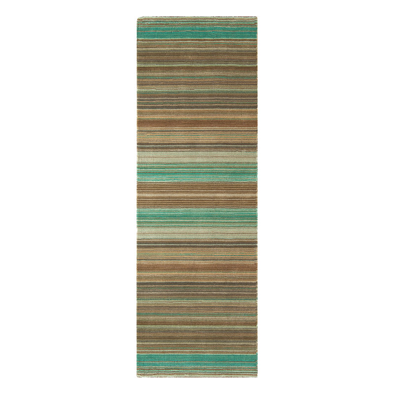 Strovolos Striped Hand Woven Area Rug, Runner 66 x 200cm