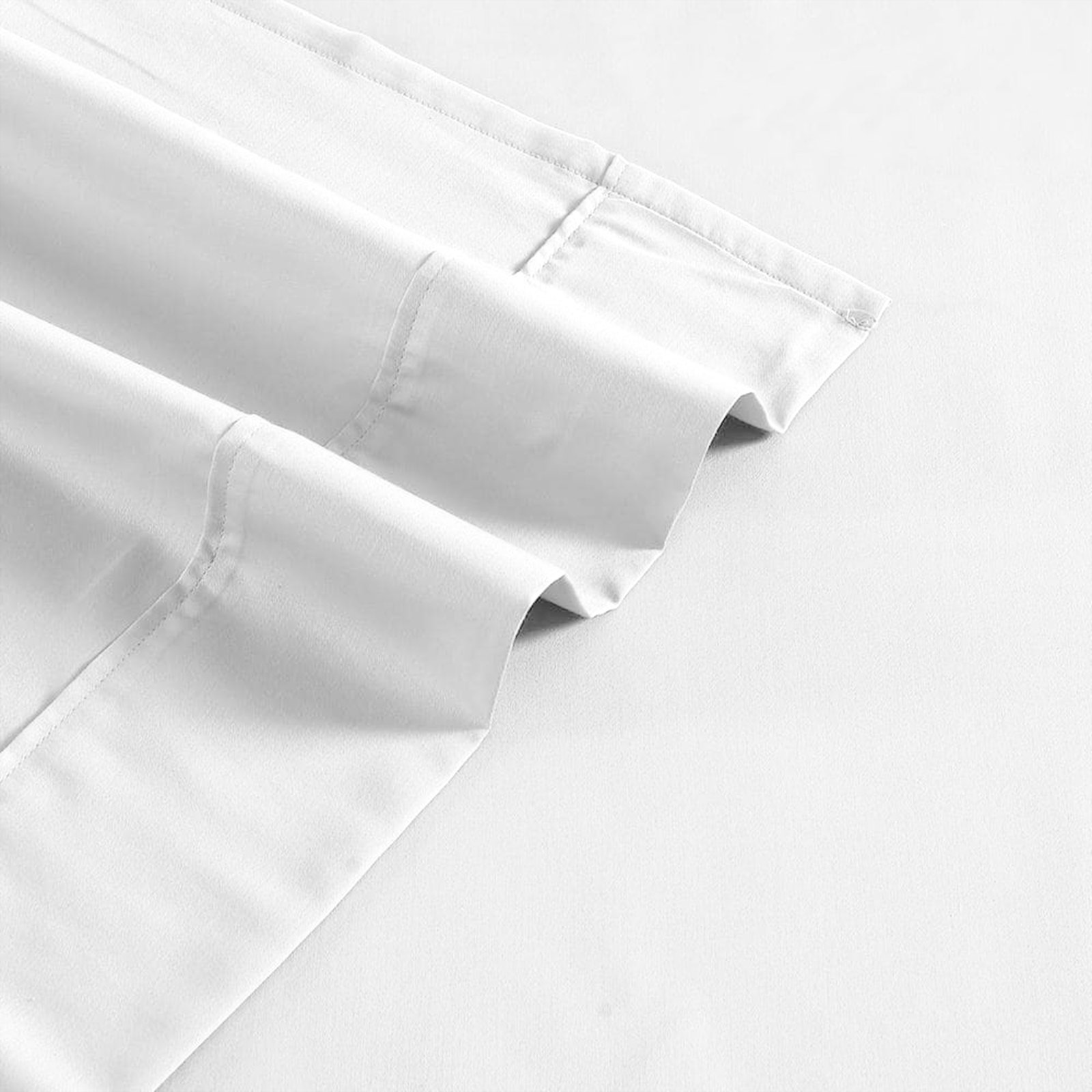 Ultimate Percale Cotton Sheet Set, King Sheet Set with 2 Pillowcases, White