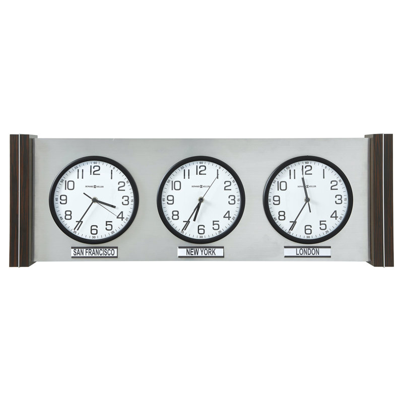 Sienna Wall Clock, Silver