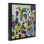 Cadre flottant floral avec tapisserie abstraite, design par Lee Ann Zirbes