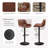 Febe Swivel Adjustable Height Bar Stool-1426290367