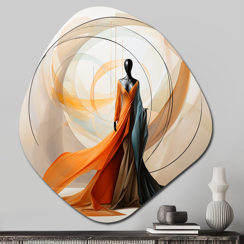 Rowley - art mural asymétrique en forme de nébuleuse afro-américaine, H 28 po x l 25 po