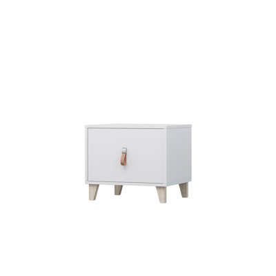 Gaston 54cm W Manufactured Wood Bedside Table