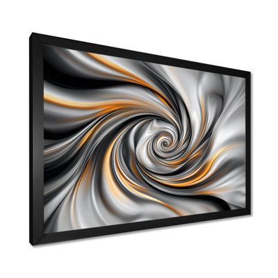 «Fractal Grey Vortex Galactic Expansion III», reproduction sur toile abstraite