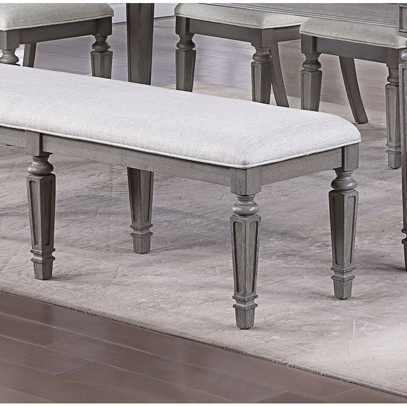 Mobilier de salle à manger de style banquette gris clair 1 pièce