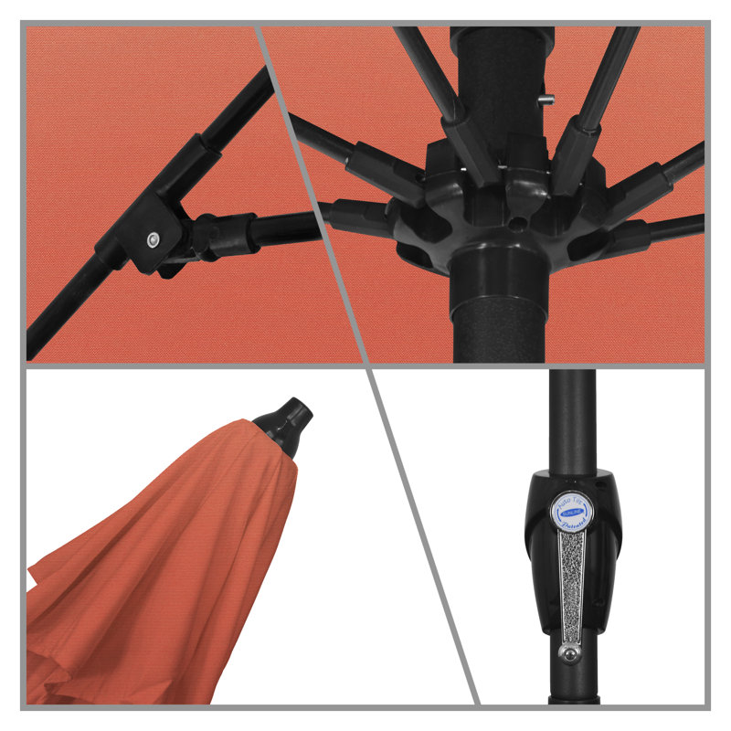 Parasol de marché 7,5 pi Gino, Toile Sunbrella® Melon