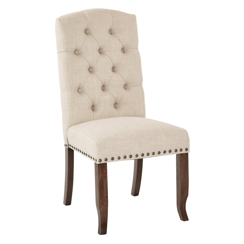 Chaise d'appoint rembourrée Burlingame, Lin