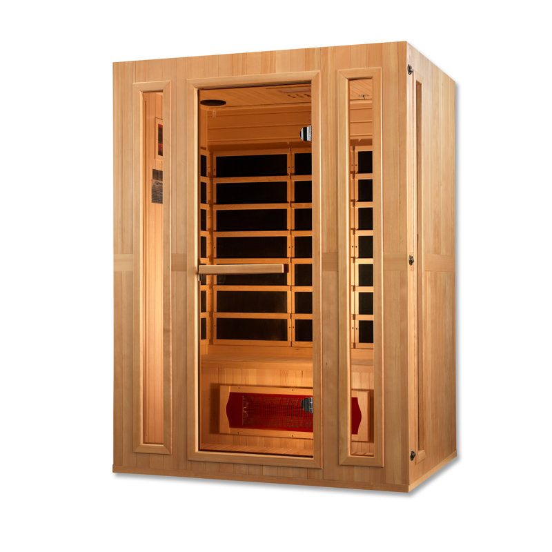 Dynamic Infrared Maxxus 3 - Person Bluetooth Compatible FAR Infrared Sauna in Hemlock
