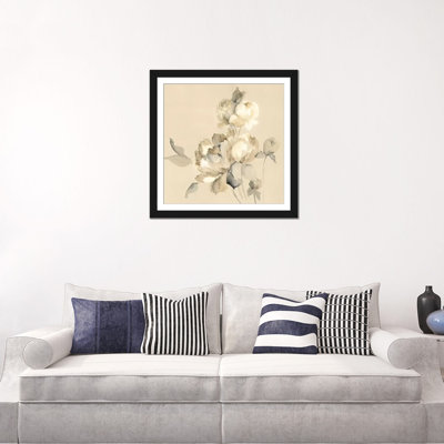 « pivoine fleurs », impression sur toile
