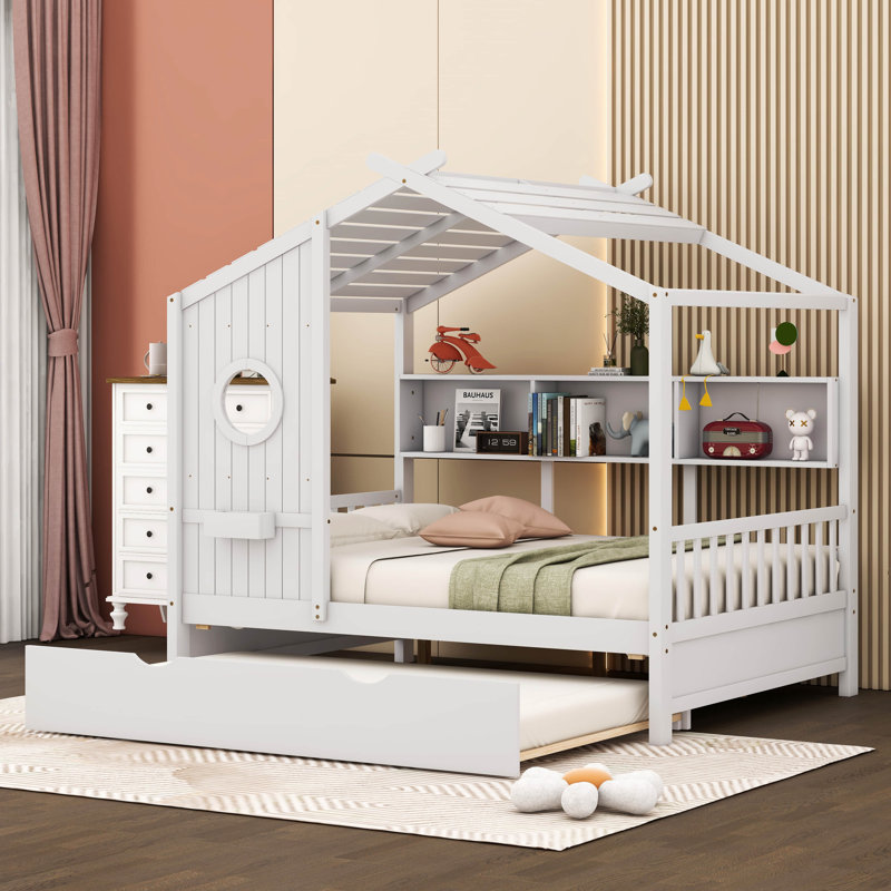 Lit de maison double Asako