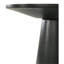 Table de bout ronde noire ébène 22 po avec grain de bois naturel séduisant avec finition H 15 po