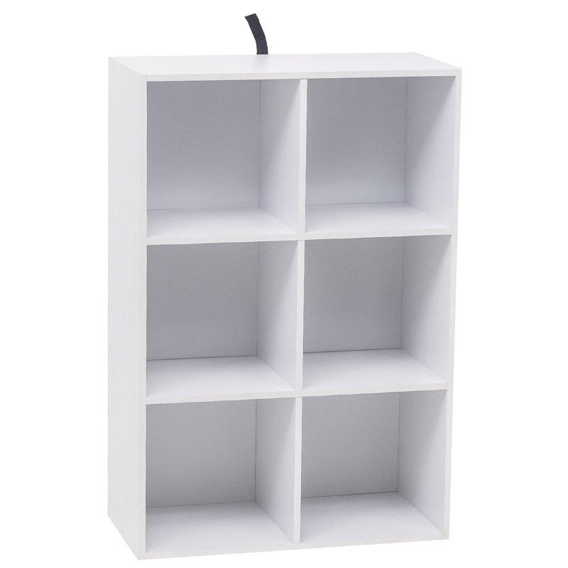 Hassi Engineered Wood Cube Bookcase, White