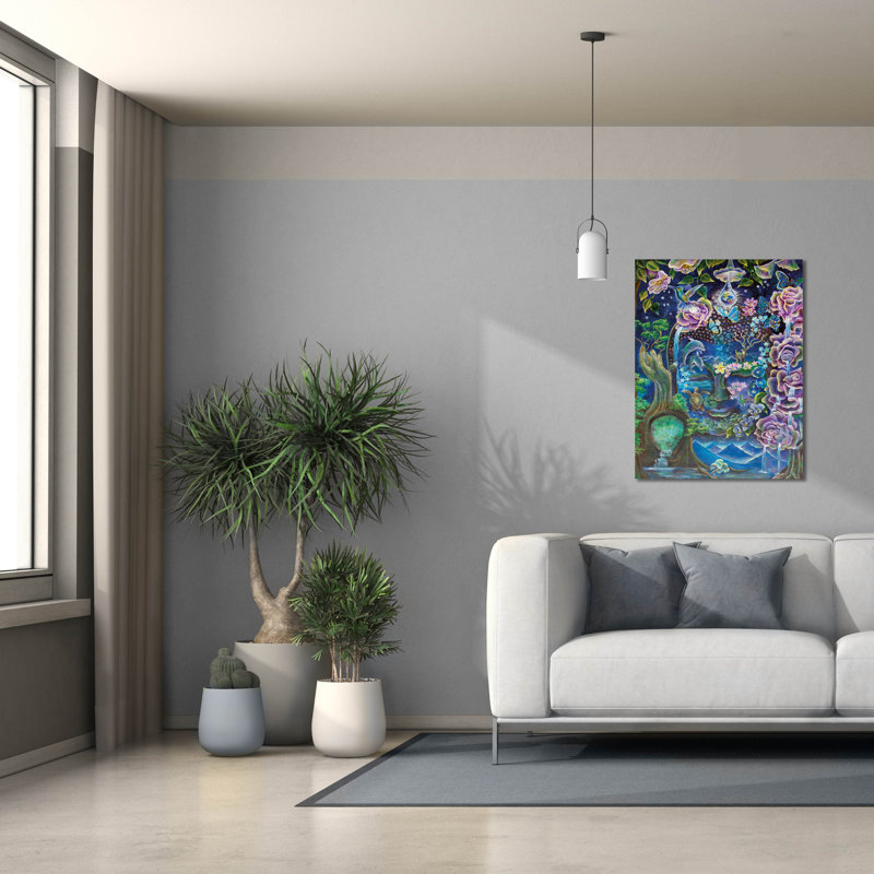  «The Mind's Garden» par Verena Wild, art mural sur toile, H 34 po x l 26 po