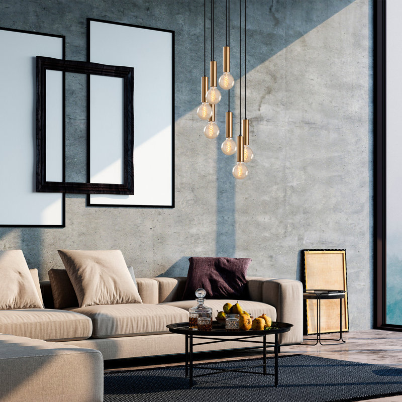 Fegan 7 - Light Cluster Pendant, Copper