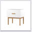 Table de chevet moderne avec tiroir et pieds en bois, table de chevet minimaliste avec poignée pour chambre à coucher, salon, appartement