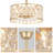 18.5" 4-Light Crystal Drum Ceiling Fan with Remote for Living Room