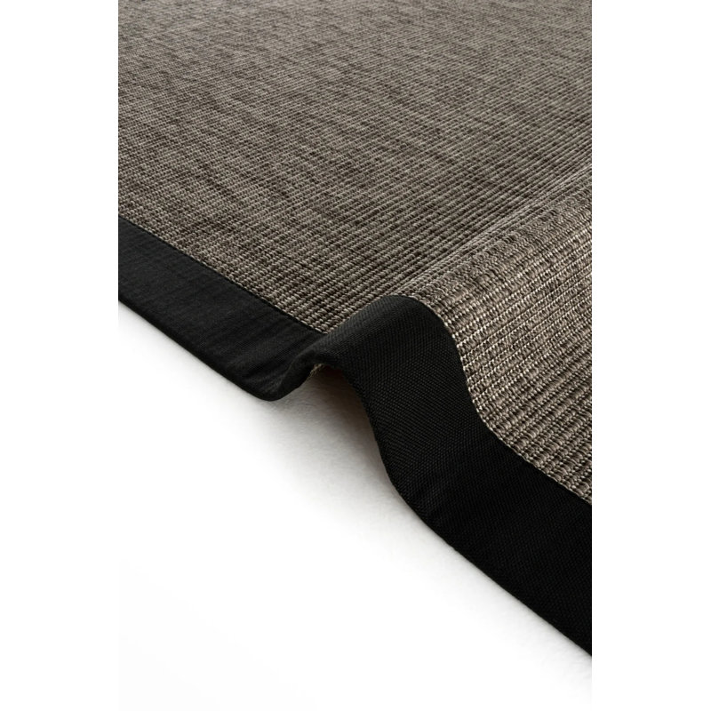Tapis en sisal à bordure Monterey Lopez, Tapis de couloir 4 pi x 8 pi 3 po