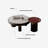 Round Marble Coffee Table Set