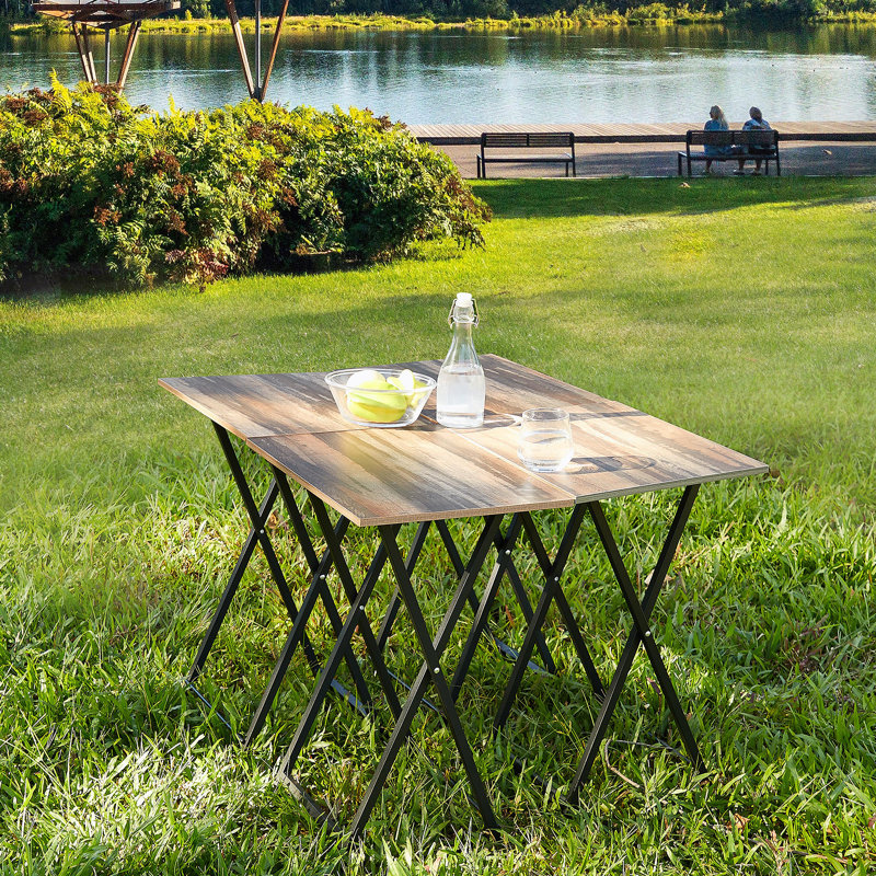 TV Trays for Eating Set of 4 with Stand,Folding TV/Snack Tray Table Set