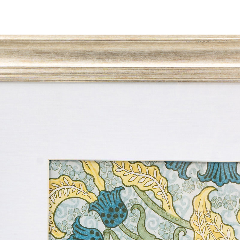 Décoration murale 24 po x 32 po - Luxueux cadre doré, floral pour hall d'entrée et salon, impressions de luxe, bureau à domicile, décoration de chambre à coucher