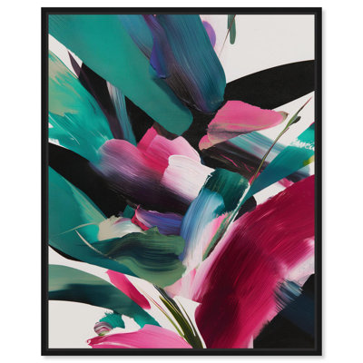 Décoration murale tropicale Swooping Color Symphony III par Art Remedy