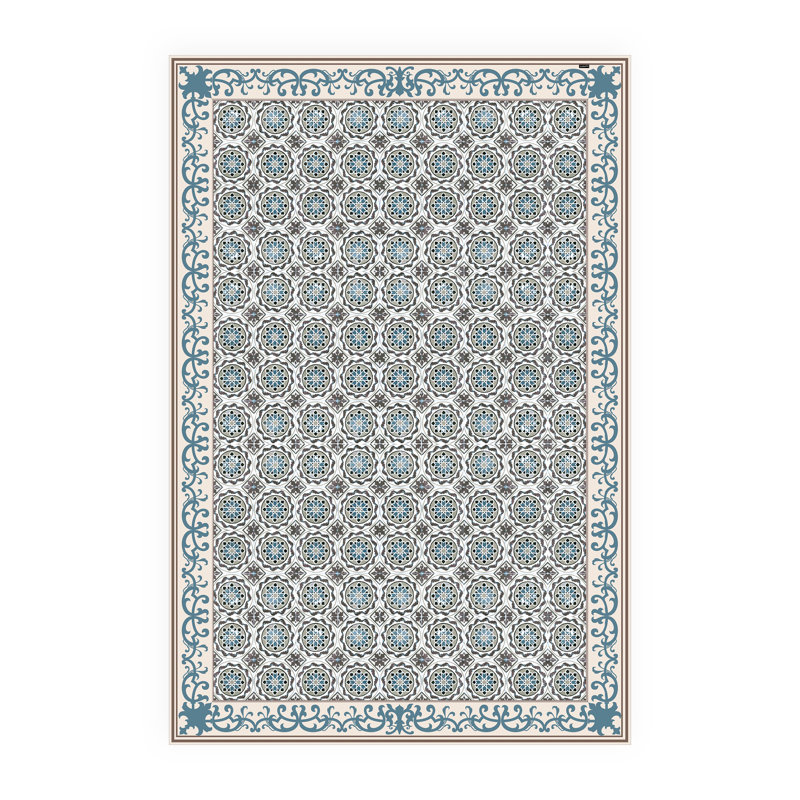 Bynoe Non-Slip Geometric Indoor Doormat