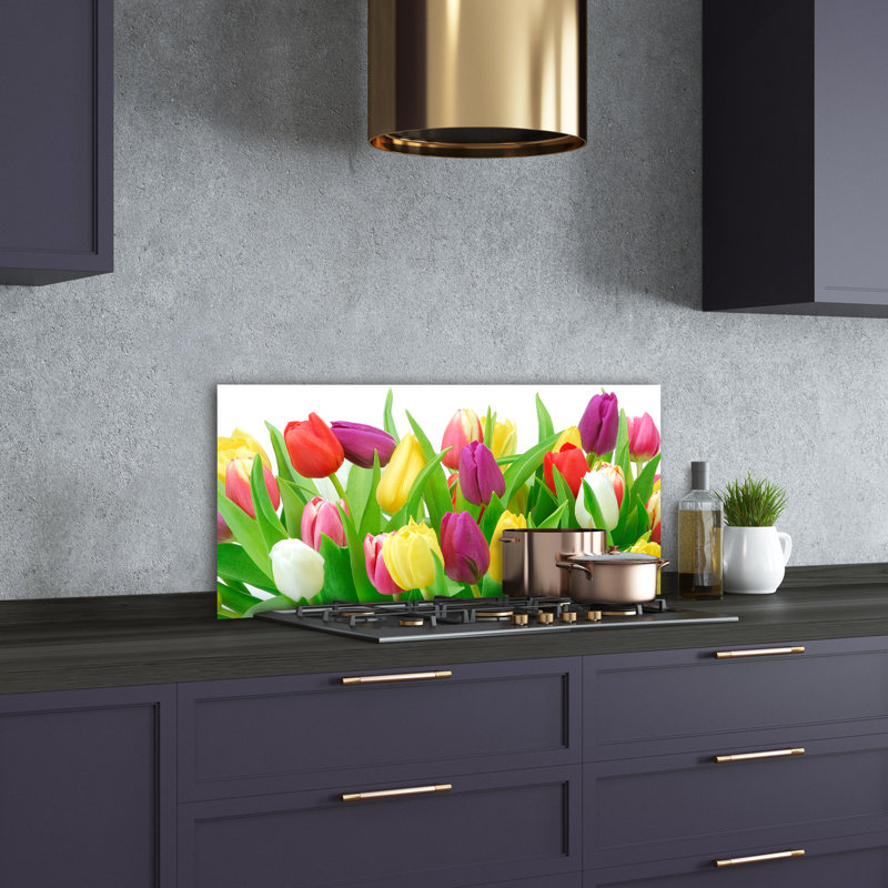 50cm W x 100cm L Glass Peel and Stick Panel