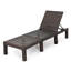Chaise longue d'extérieur confortable avec cadre en fer réglable pour l'extérieur