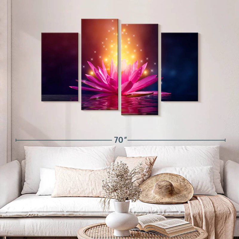 Harnek Lotus Fantasy, 32" H x 52" W