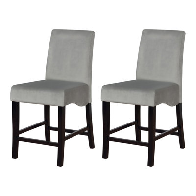Tabouret de comptoir gris de 25 po Miszel