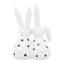 Ensemble de 2 figurines en porcelaine grise à motif de pois de 7 po pour bureau à domicile