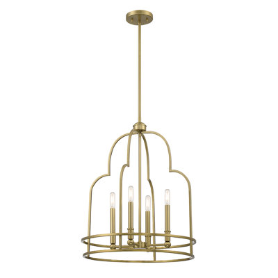 Luminaire suspendu géométrique 4 lumières Cathleen