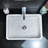 AA Warehousing 12.8'' White Stone Rectangular Bathroom Sink