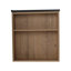 Meuble-lavabo de salle de bain avec lavabo en céramique et tablette ajustable ouverte (KD-PACKING)-344871761