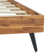 Georgina Solid Wood Platform Bed Frame with Headboard, Mid Century Geometric Pattern