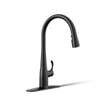 Kohler Simplice Single Handle Pull Down Kitchen Sink Faucet with Three-Function Pull Down Sprayer