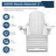 Chaise Adirondack pliante en polyéthylène haute densité Aunika (ensemble de 2)-811712376