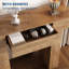 Table d'entrée en bois avec tiroirs, tables de canapé de 47 pouces derrière le canapé, console industrielle pour entrée, salon, vestibule, couloir, table d'entrée couleur chêne