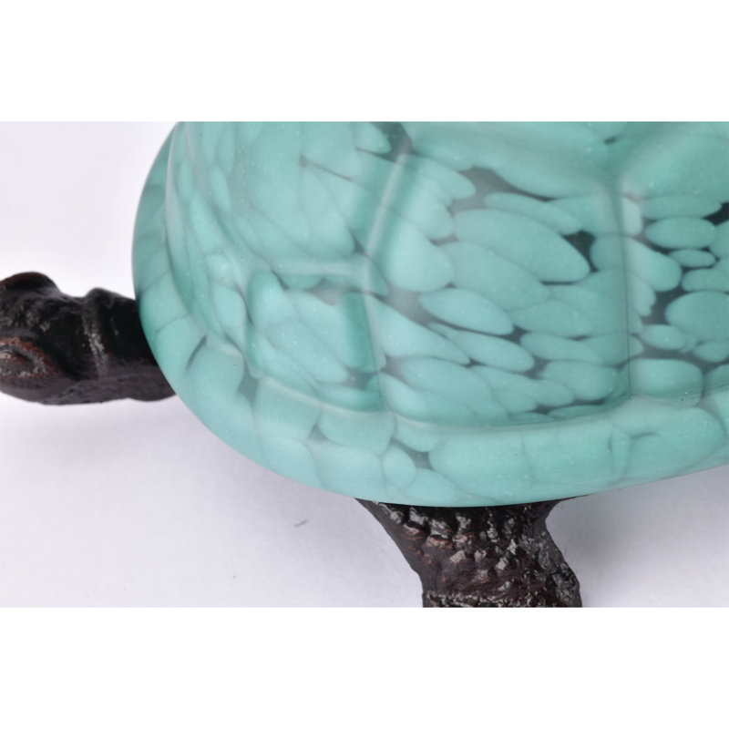 Lampe de bureau Chumlee Tiffany Turtle, Turquoise