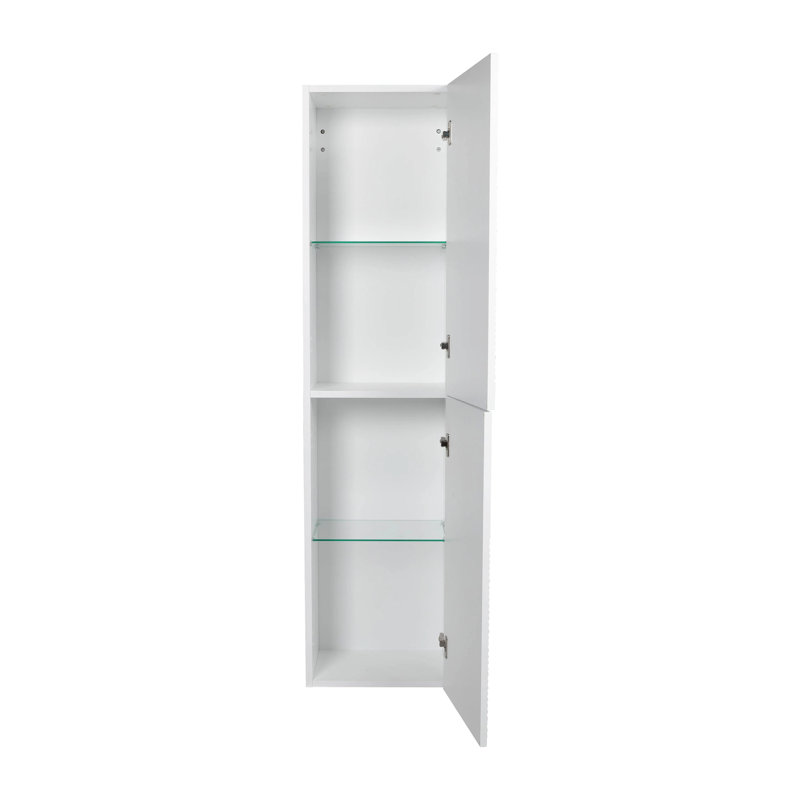 Meuble-lavabo latéral LEONARDO, blanc mat, 16