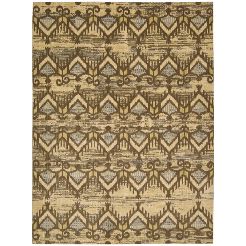 Tapis marocain en laine et pacane Moroccan, Rectangle 7 pi 3 po x 9 pi 9 po