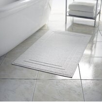 1Pc 100% Cotton Terry Bath Mats, Hotel Spa Bathroom Shower Step Out Tub  Floor Mats, [NOT A Bathroom Rug], Soft Absorbent Washable Mats, 24x17 Inch