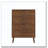Independent Shoe Cabinet, 23.62-Inch Walnut Shoe Storage Cabinet,, Fence Shoe Cabinet With 2 Flip Drawers